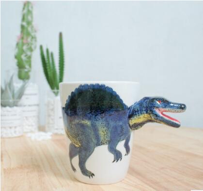Dinosaur Hand-Painted Mugs | DinoLoveStore