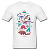 Dinosaur Abstract Cartoon T-Shirt | DinoLoveStore