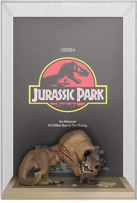 Funko Pop! Movie Poster: Jurassic Park w/ T. rex & Raptor