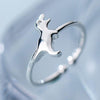Gorgeous Silver Dinosaur Adjustable Ring | DinoLoveStore
