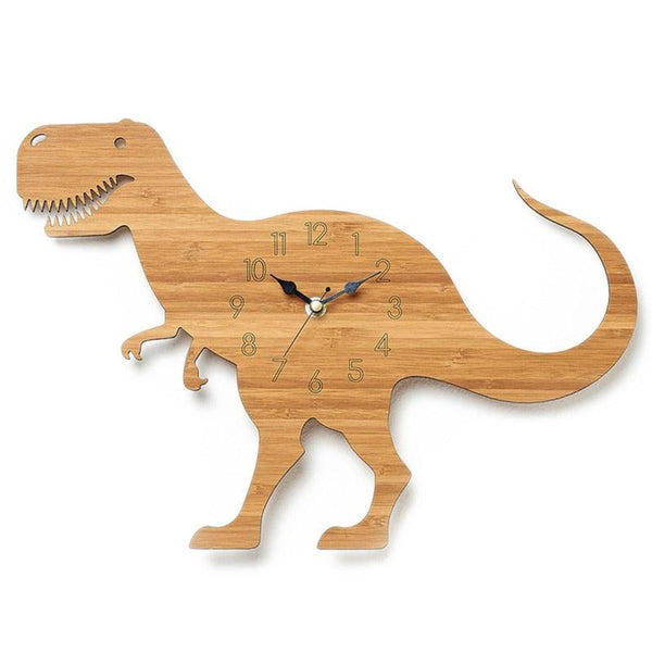 T-Rex Wood Wall Clock | DinoLoveStore