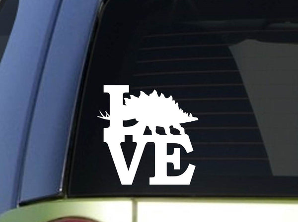 Stegosaurus Love Car Decal Sticker | DinoLoveStore