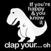 T-Rex Clap Your... Oh Car Decal Sticker | DinoLoveStore