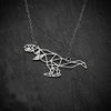 T-Rex Geometric Necklace | DinoLoveStore